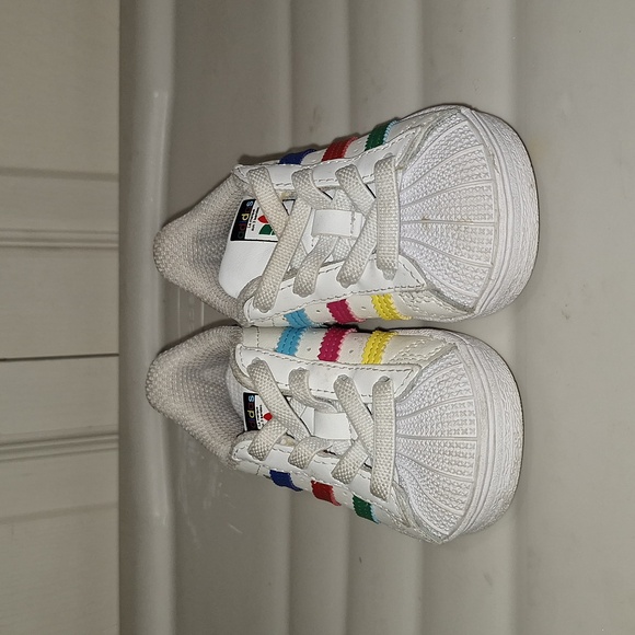 Adidas "Superstar" leather slip-on sneakers - 4K baby/ toddler - Picture 2 of 10
